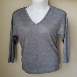 MOD Silver Sparkle Sweater Small